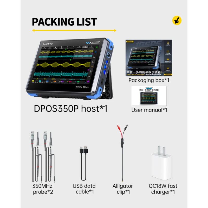 Oscilloscope tablette 4-en-1 D - Signal Generator Spectrum Analyzer avis et prix