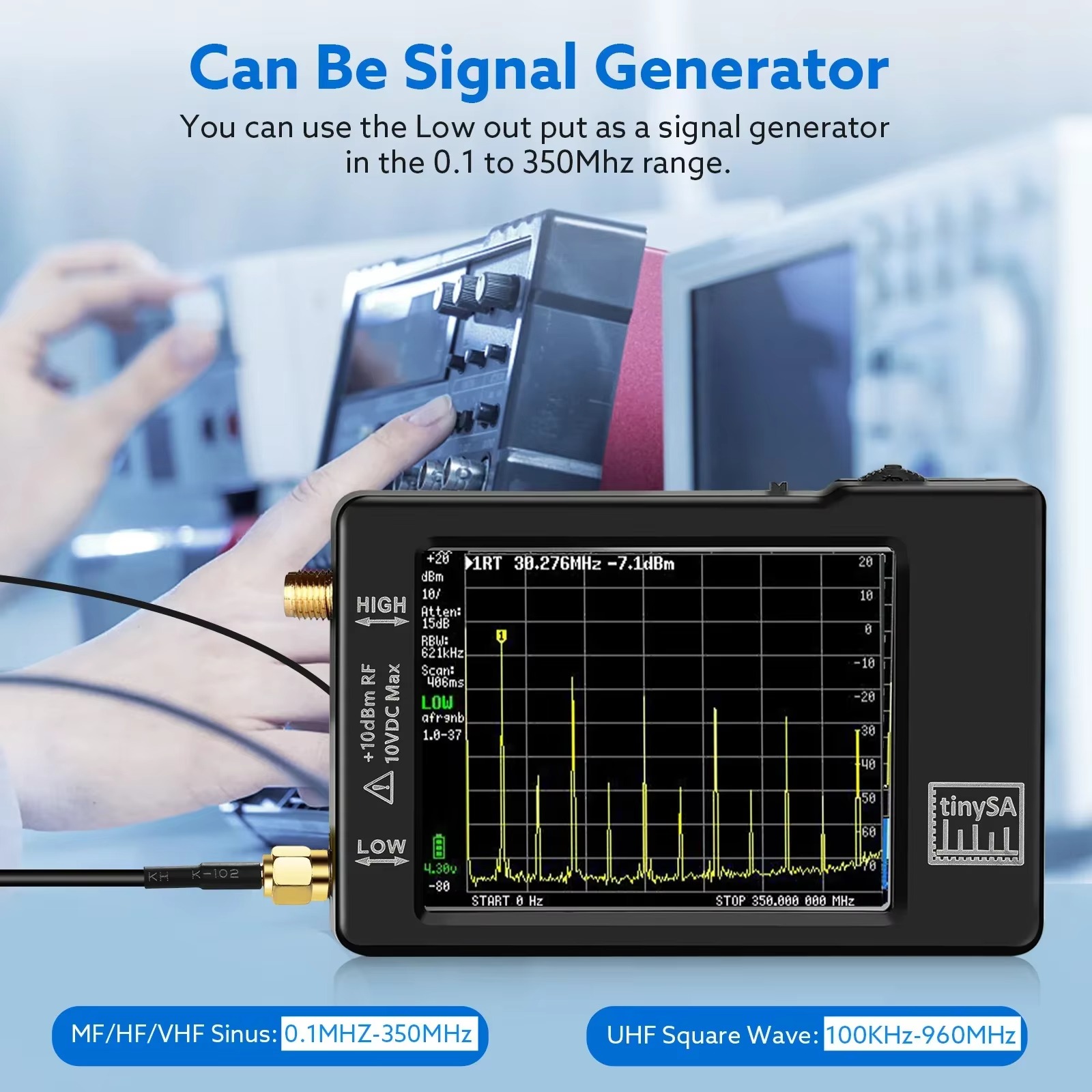 Analyseur de spectre miniature - Signal Generator Spectrum Analyzer avis et prix